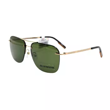 Солнцезащитные очки-авиаторы Zegna Alloy Aviator, мужские, золотистые Ermenegildo Zegna