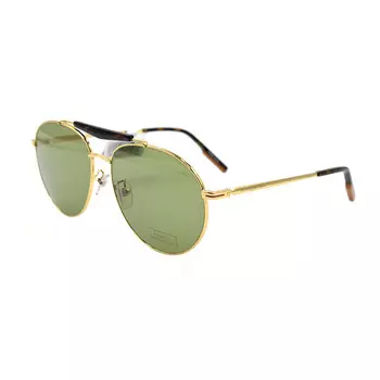 Солнцезащитные очки-авиаторы Zegna Alloy Aviator, мужские, золотистые Ermenegildo Zegna