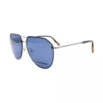 Солнцезащитные очки-авиаторы Zegna Alloy Aviator, мужские, серебристые Ermenegildo Zegna