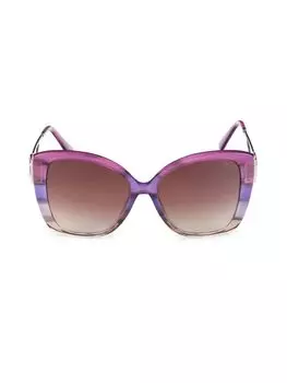 Солнцезащитные очки-бабочки 56MM Champion, фиолетовый