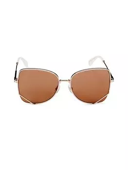 Солнцезащитные очки-бабочки 59MM Marc Jacobs, цвет Grey Brown