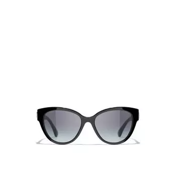 Солнцезащитные очки-бабочки Chanel, черный