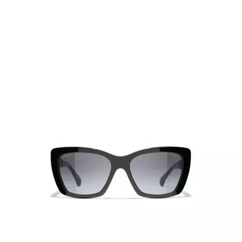 Солнцезащитные очки-бабочки Chanel, черный