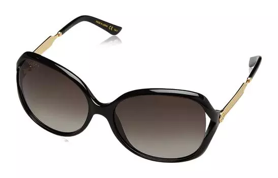 Солнцезащитные очки-бабочки GUCCI, черный