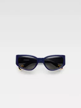 Солнцезащитные очки-бабочки JACQUEMUS The Gala sunglasses, темно-синий