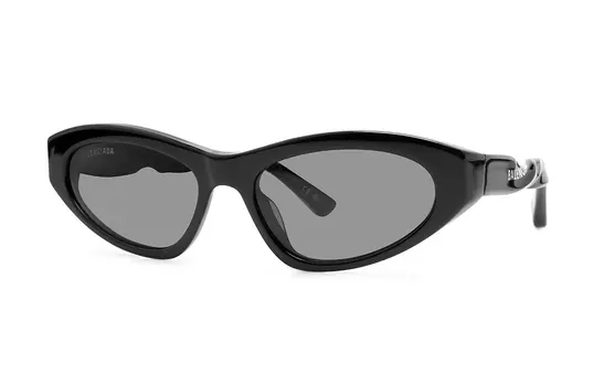 Солнцезащитные очки Balenciaga Cat-Eye с футляром, черный