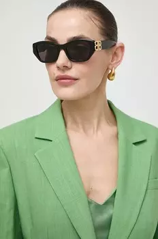 Солнцезащитные очки Balenciaga, черный