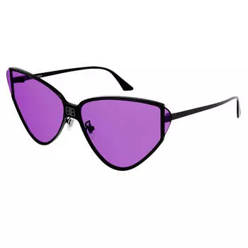 Солнцезащитные очки Balenciaga, черный/фиолетовый