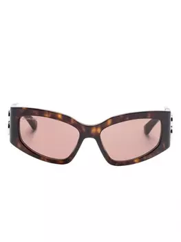 Солнцезащитные очки Balenciaga Eyewear Bossy в оправе «кошачий глаз», коричневый