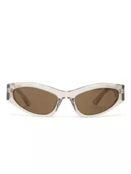 Солнцезащитные очки Balenciaga Eyewear «кошачий глаз», нейтральный