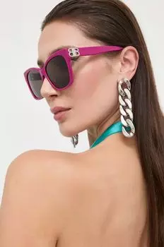 Солнцезащитные очки Balenciaga, розовый