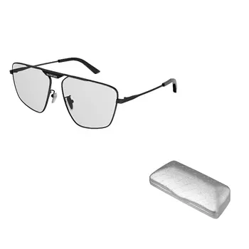 Солнцезащитные очки Balenciaga Tag 2.0 Navigator мужские, черный