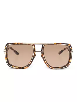 Солнцезащитные очки Balmain Eyewear Soldier, коричневый