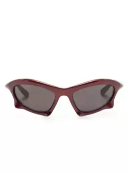 Солнцезащитные очки Bar в прямоугольной оправе Balenciaga Eyewear, красный