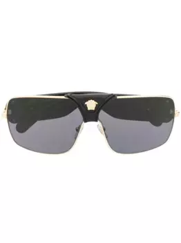 Солнцезащитные очки Baroque в квадратной оправе Versace Eyewear, черный