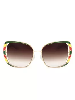 Солнцезащитные очки Barton Perreira в оправе «кошачий глаз», золотой