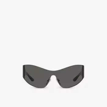 Солнцезащитные очки Bb0257S с защитной оправой из ацетата Balenciaga, серый