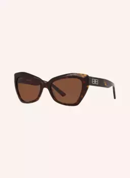 Солнцезащитные очки bb0271s Balenciaga, коричневый