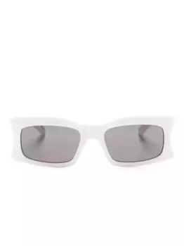 Солнцезащитные очки BB0291S в прямоугольной оправе Balenciaga Eyewear, белый