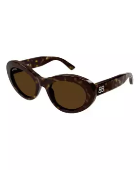 Солнцезащитные очки Bb0294S Balenciaga, коричневый