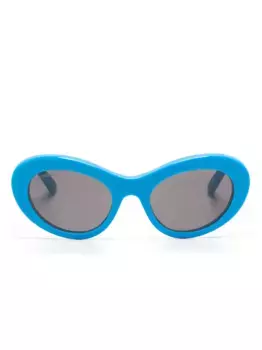 Солнцезащитные очки BB0294S в овальной оправе Balenciaga Eyewear, синий