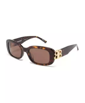 Солнцезащитные очки Bb0310Sk 002 Balenciaga, коричневый