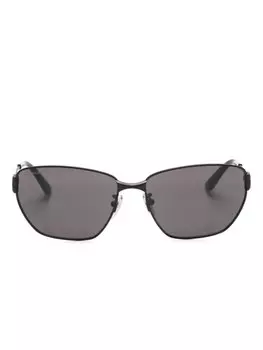 Солнцезащитные очки BB0337SK в квадратной оправе Balenciaga Eyewear, коричневый