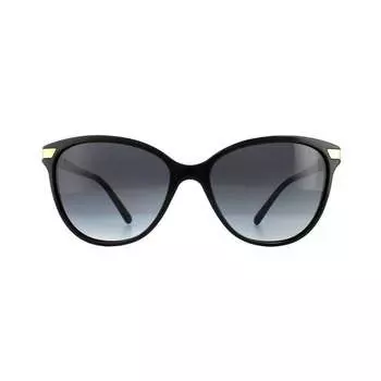 Солнцезащитные очки be4216 30018g с золотым декором серого градиента Burberry, черный