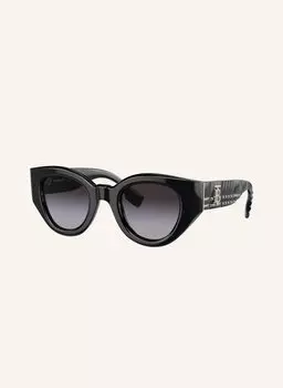Солнцезащитные очки be4390 BURBERRY, черный/серый градиент