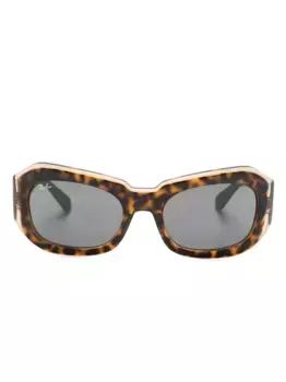 Солнцезащитные очки Beate в прямоугольной оправе Ray-Ban, коричневый