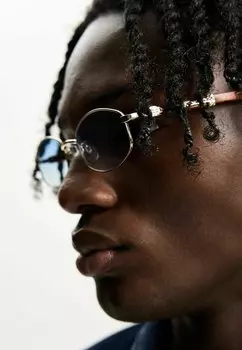 Солнцезащитные очки Bershka, светло-голубой