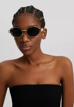 Солнцезащитные очки Bershka, золотого цвета