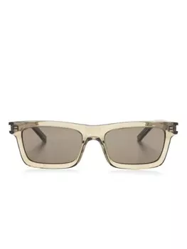 Солнцезащитные очки Betty в квадратной оправе Saint Laurent Eyewear, коричневый