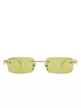 Солнцезащитные очки без оправы Gucci Eyewear, золотой