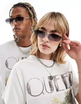 Солнцезащитные очки без оправы из бронзы Reclaimed Vintage, ограниченная серия