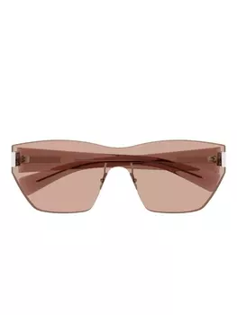 Солнцезащитные очки без оправы Saint Laurent Eyewear, розовый