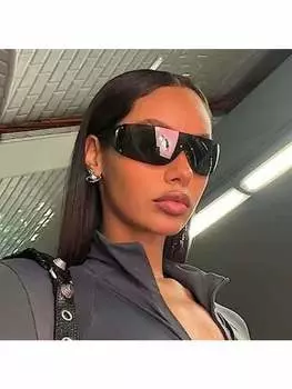 Солнцезащитные очки безрамные, черный