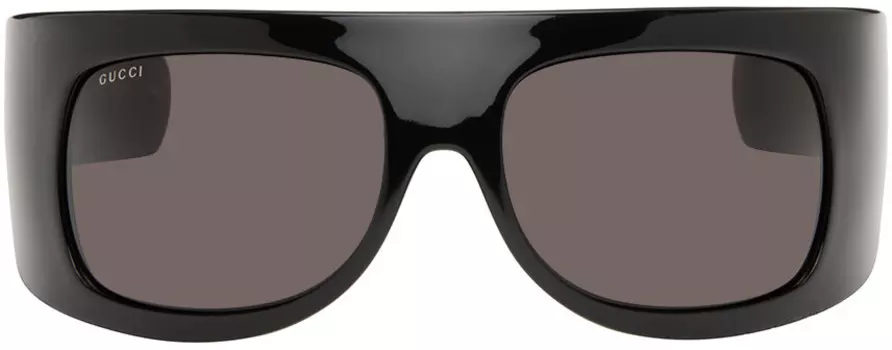 Солнцезащитные очки Black Shield Gucci, Black/Black/Grey