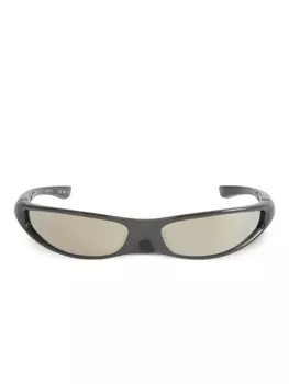 Солнцезащитные очки Blade в прямоугольной оправе Balenciaga Eyewear, черный