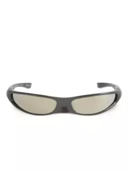 Солнцезащитные очки Blade в прямоугольной оправе Balenciaga Eyewear, черный