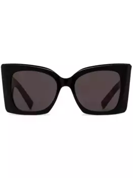 Солнцезащитные очки Blaze в массивной оправе Saint Laurent Eyewear, черный