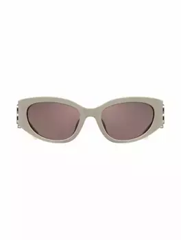 Солнцезащитные очки Bossy Round AF Balenciaga, белый