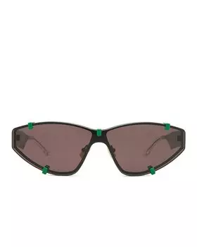 Солнцезащитные очки Bottega Veneta BV1165S, цвет Varnished Green & Solid Black