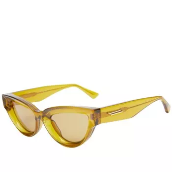 Солнцезащитные очки Bottega Veneta Eyewear BV1249S, коричневый/желтый