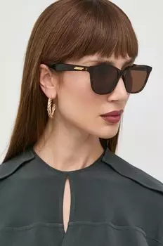 Солнцезащитные очки Bottega Veneta, коричневый