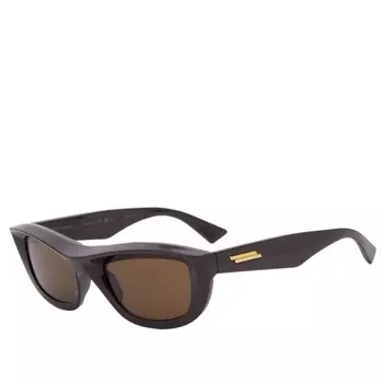 Солнцезащитные очки Bottega veneta с авангардной лентой Bottega Veneta Eyewear, коричневый