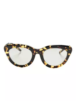 Солнцезащитные очки Brook в оправе черепаховой расцветки Megane and Me, коричневый