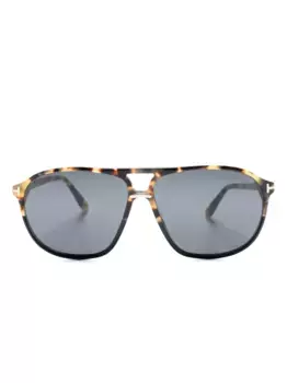 Солнцезащитные очки Bruce черепаховой расцветки TOM FORD Eyewear, коричневый