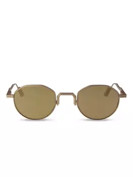 Солнцезащитные очки Bruno в круглой оправе Movitra, золотой