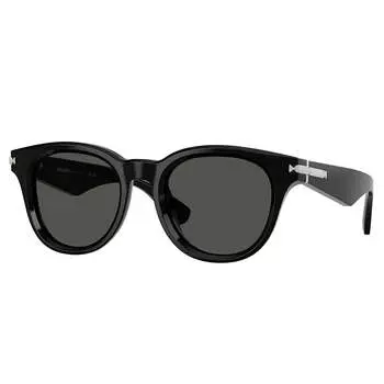 Солнцезащитные очки Burberry BE 4439 300187 51 мм, унисекс, круглые, черный